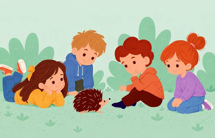 Сказки осени: ёжики и их книжные приключения